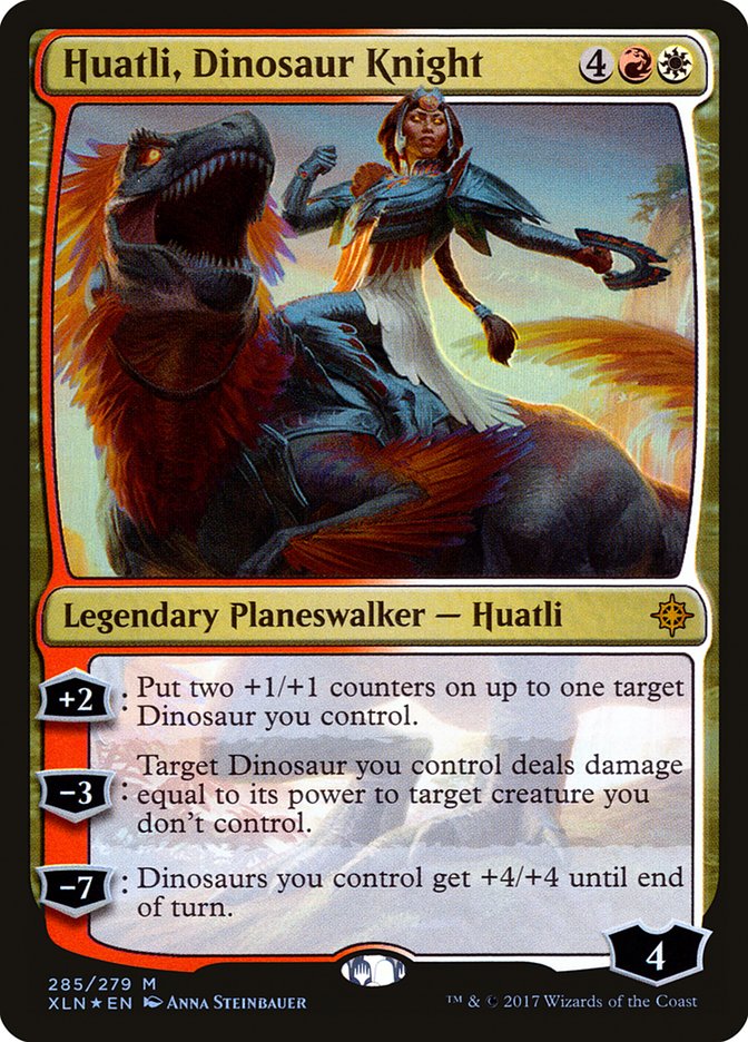 Huatli, Dinosaur Knight [Ixalan] | Card Merchant Takapuna