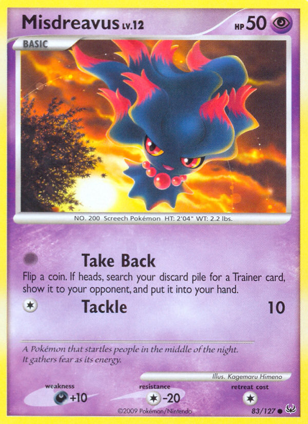 Misdreavus (83/127) [Platinum: Base Set] | Card Merchant Takapuna