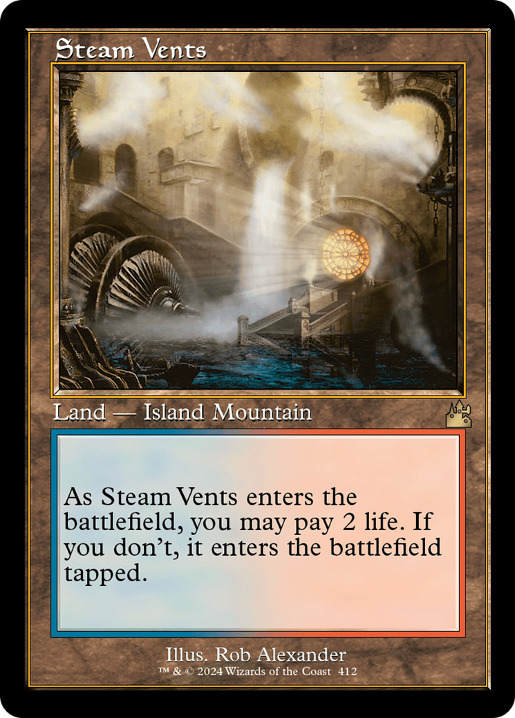 Steam Vents (Retro) [Ravnica Remastered] | Card Merchant Takapuna