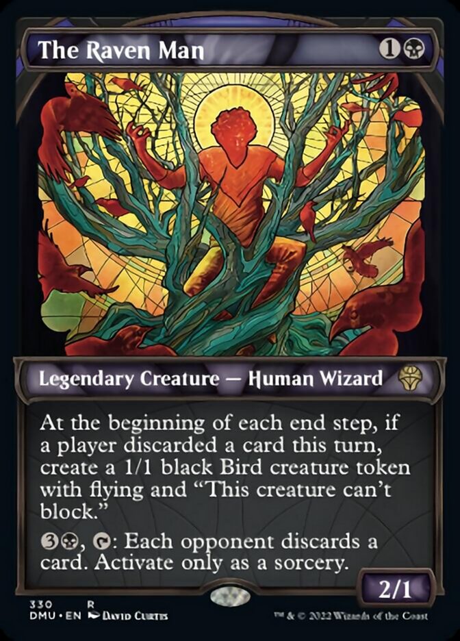 The Raven Man (Showcase Textured) [Dominaria United] | Card Merchant Takapuna