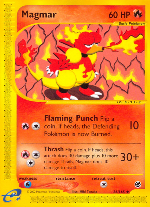 Magmar (86/165) [Expedition: Base Set] | Card Merchant Takapuna