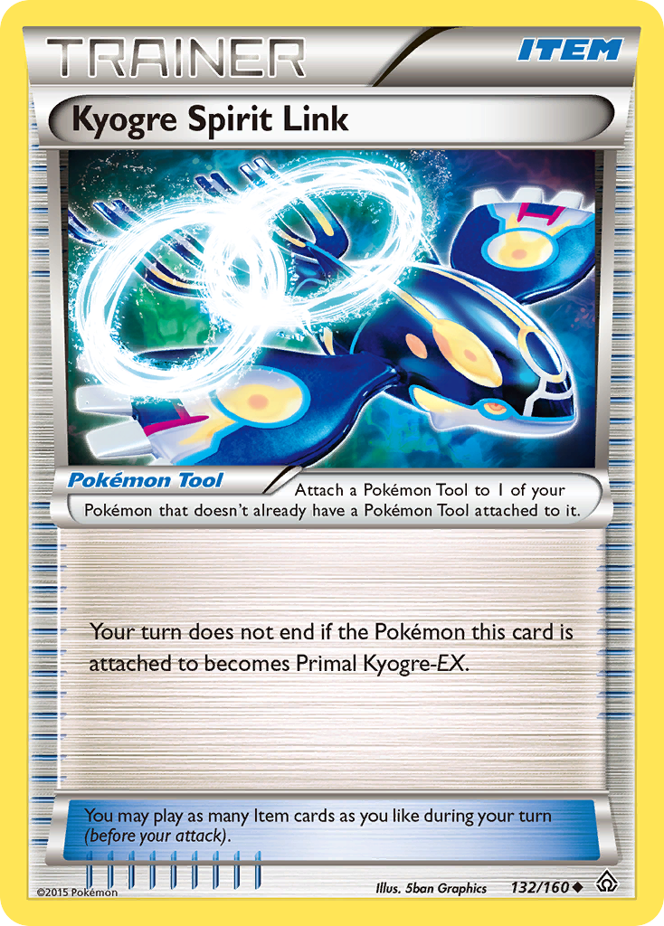 Kyogre Spirit Link (132/160) [XY: Primal Clash] | Card Merchant Takapuna