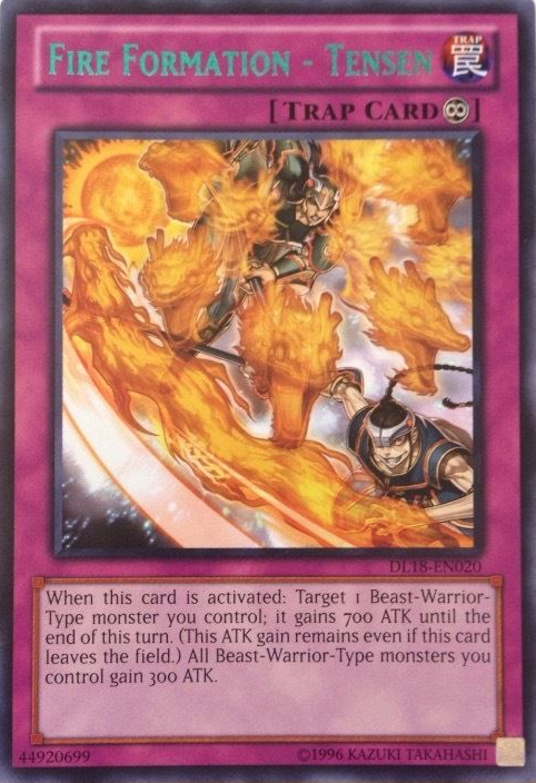 Fire Formation - Tensen (Green) [DL18-EN020] Rare | Card Merchant Takapuna