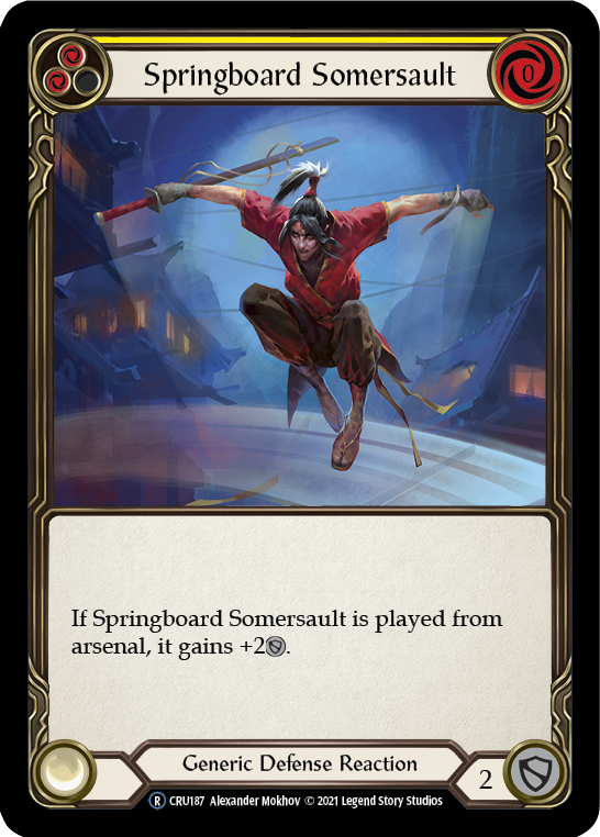 Springboard Somersault [U-CRU187] (Crucible of War Unlimited)  Unlimited Normal | Card Merchant Takapuna