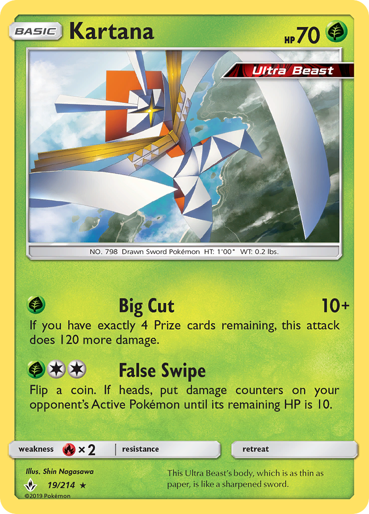Kartana (19/214) [Sun & Moon: Unbroken Bonds] | Card Merchant Takapuna