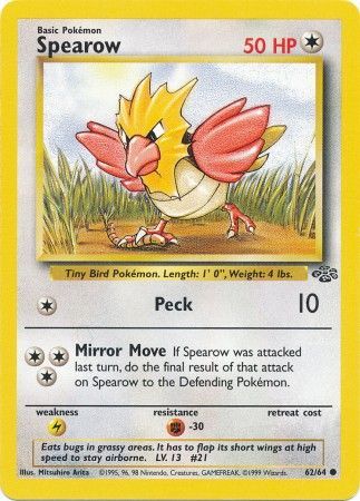 Spearow (62/64) [Jungle Unlimited] | Card Merchant Takapuna