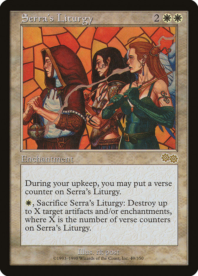Serra's Liturgy [Urza's Saga] | Card Merchant Takapuna