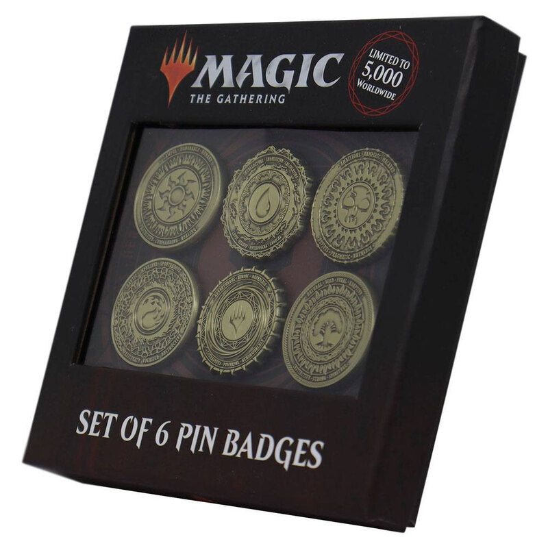 Magic the Gathering pack 6 pin's Limited Edition Mana Symbol | Card Merchant Takapuna