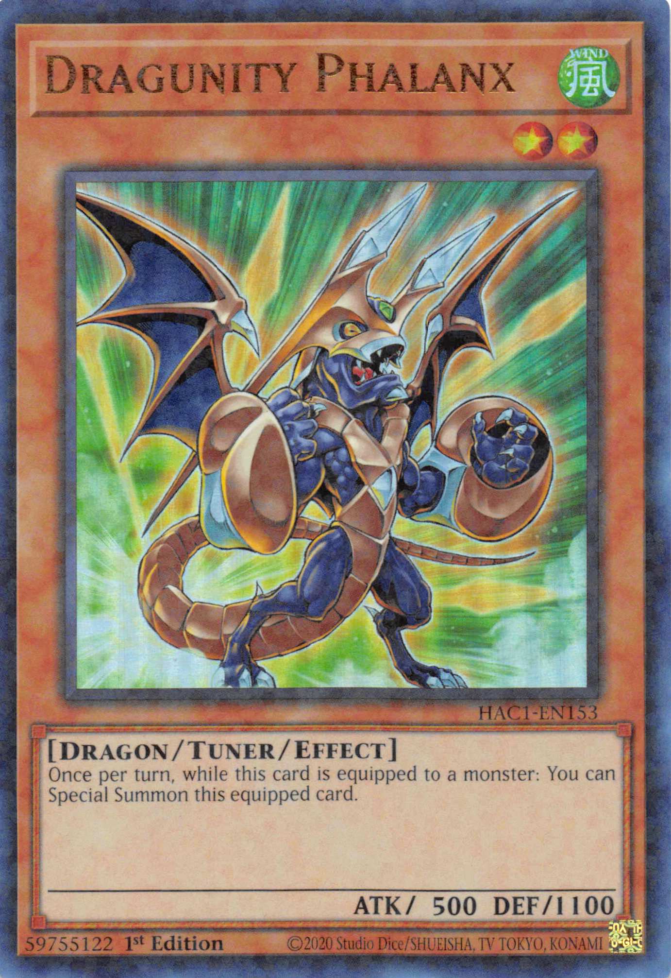 Dragunity Phalanx (Duel Terminal) [HAC1-EN153] Parallel Rare | Card Merchant Takapuna