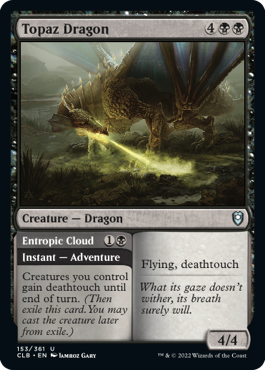 Topaz Dragon // Entropic Cloud [Commander Legends: Battle for Baldur's Gate] | Card Merchant Takapuna