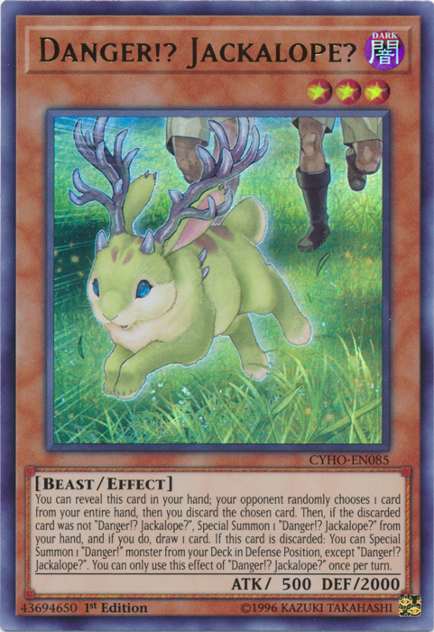 Danger!? Jackalope? [CYHO-EN085] Ultra Rare | Card Merchant Takapuna