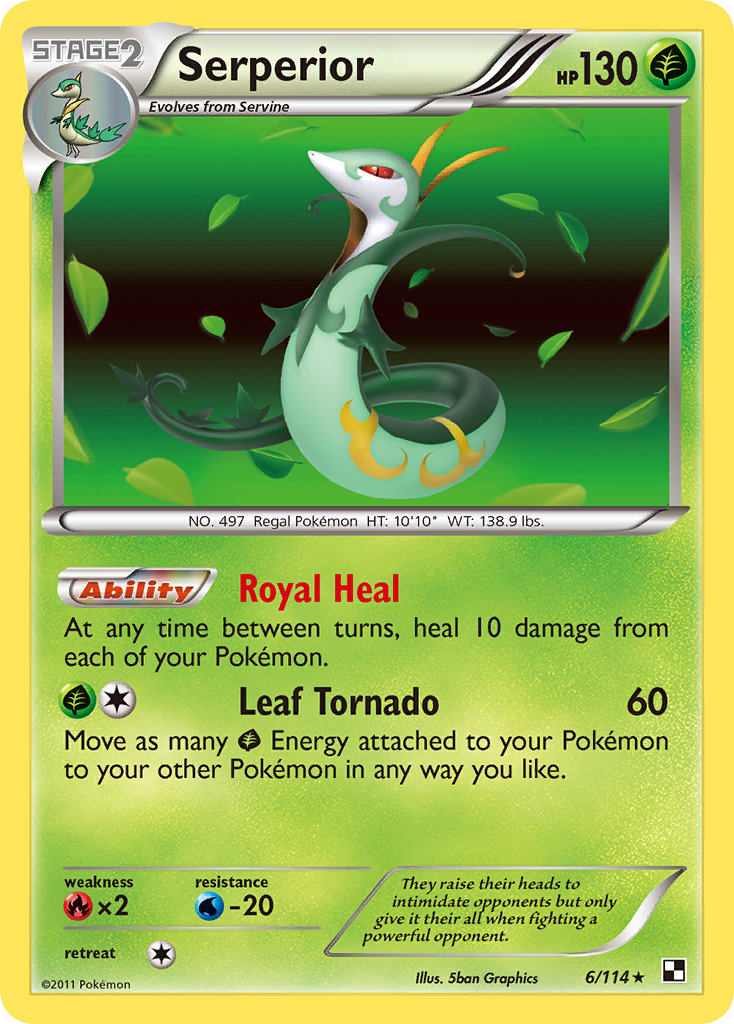 Serperior (6/114) [Black & White: Base Set] | Card Merchant Takapuna