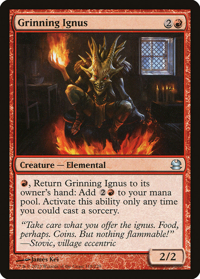 Grinning Ignus [Modern Masters] | Card Merchant Takapuna