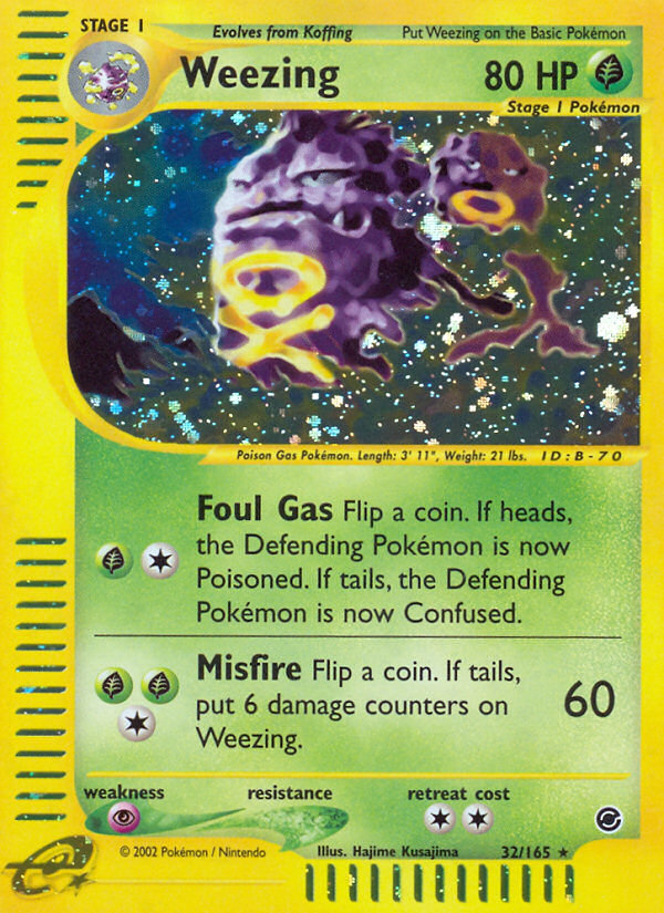 Weezing (32/165) [Expedition: Base Set] | Card Merchant Takapuna