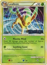 Leafeon (17/90) (Prerelease Promo) [Staff] [Nintendo: Black Star Promos] | Card Merchant Takapuna