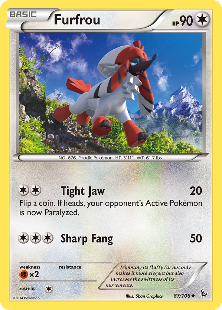 Furfrou (87/106) [XY: Flashfire] | Card Merchant Takapuna