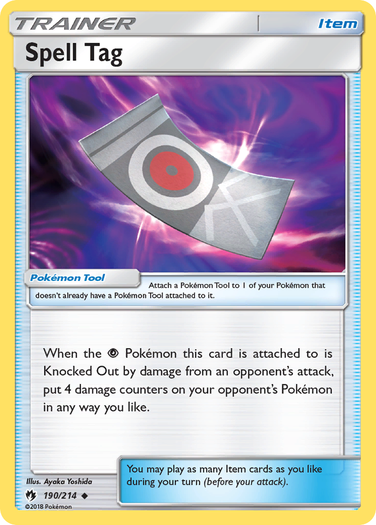 Spell Tag (190/214) [Sun & Moon: Lost Thunder] | Card Merchant Takapuna