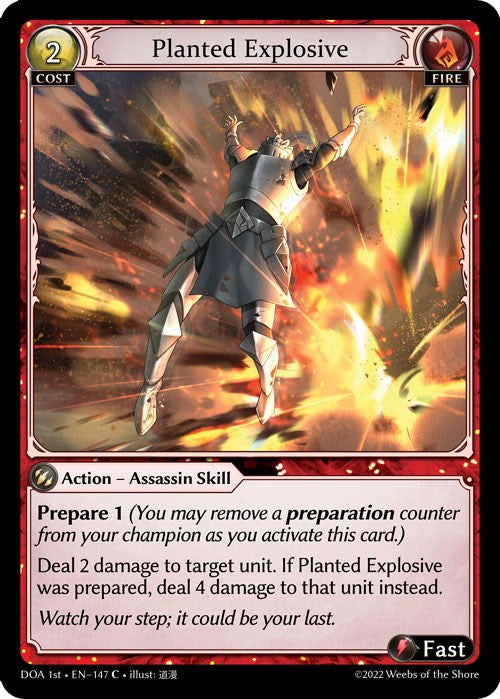 Planted Explosive (147) [Dawn of Ashes: 1st Edition] | Card Merchant Takapuna