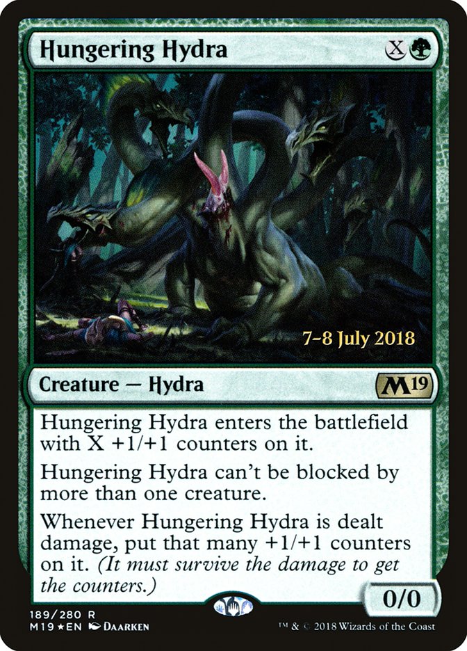 Hungering Hydra [Core Set 2019 Prerelease Promos] | Card Merchant Takapuna
