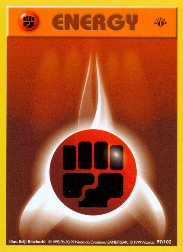 Fighting Energy (97/102) (Shadowless) [Base Set 1st Edition] | Card Merchant Takapuna