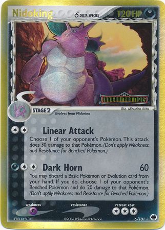 Nidoking (6/101) (Delta Species) (Stamped) [EX: Dragon Frontiers] | Card Merchant Takapuna