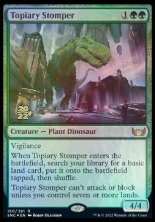 Topiary Stomper [Streets of New Capenna Prerelease Promos] | Card Merchant Takapuna