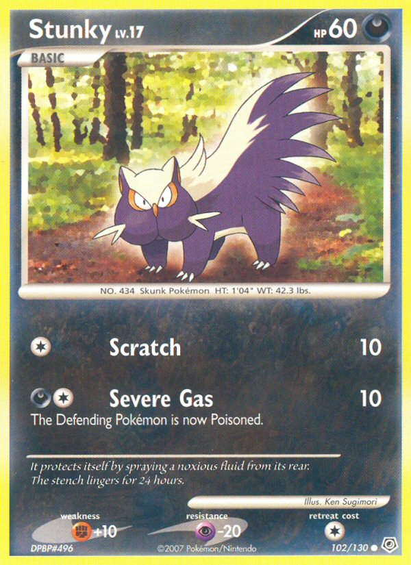 Stunky (102/130) [Diamond & Pearl: Base Set] | Card Merchant Takapuna