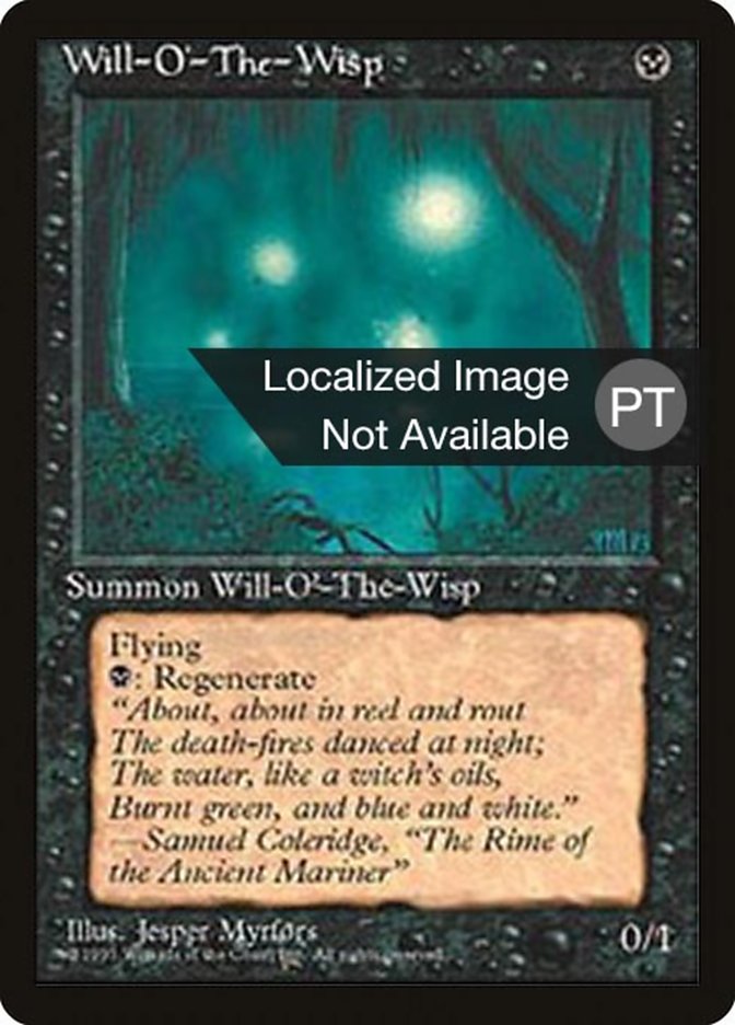 Will-o'-the-Wisp [Fourth Edition (Foreign Black Border)] | Card Merchant Takapuna