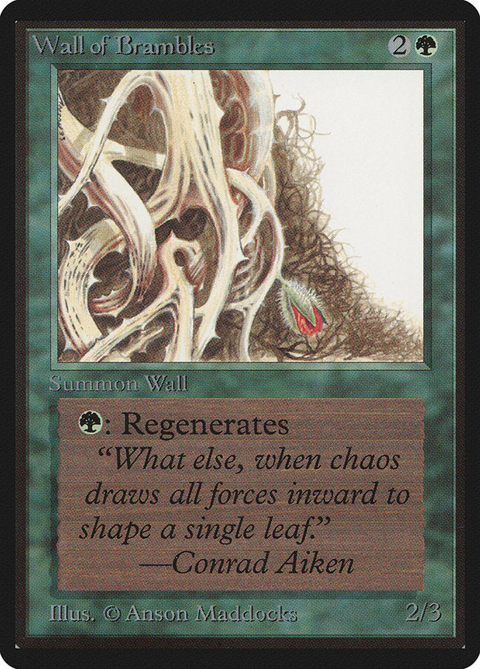 Wall of Brambles [Beta Edition] | Card Merchant Takapuna