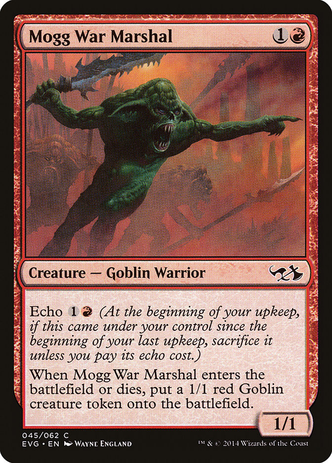 Mogg War Marshal (Elves vs. Goblins) [Duel Decks Anthology] | Card Merchant Takapuna