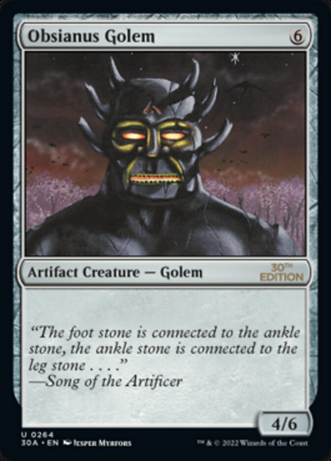 Obsianus Golem [30th Anniversary Edition] | Card Merchant Takapuna