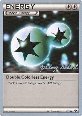 Double Colorless Energy (92/99) (CMT - Zachary Bokhari) [World Championships 2012] | Card Merchant Takapuna
