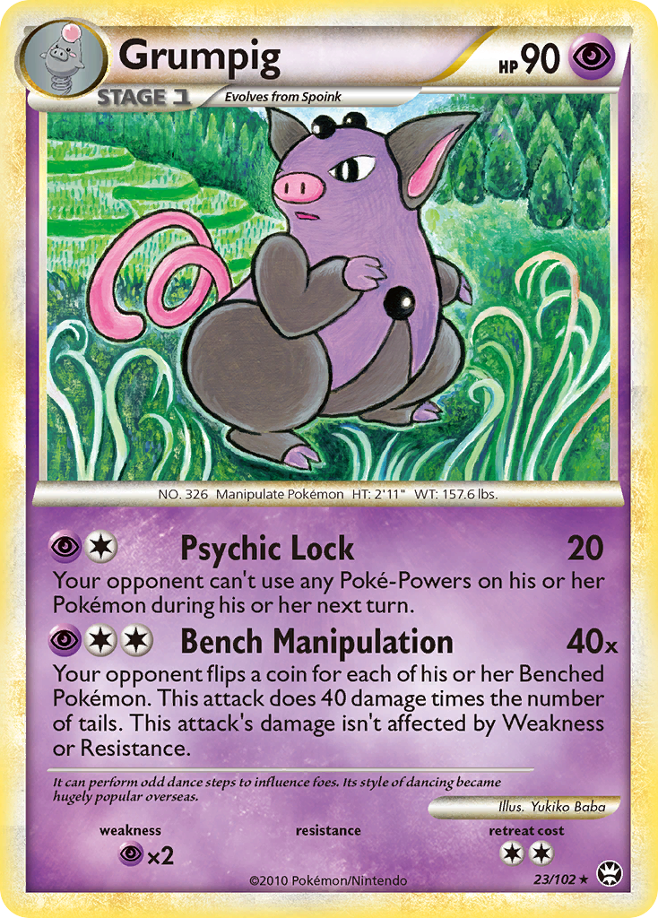 Grumpig (23/102) [HeartGold & SoulSilver: Triumphant] | Card Merchant Takapuna