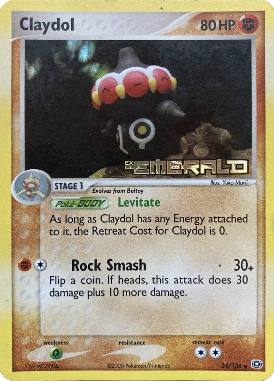 Claydol (24/106) (Stamped) [EX: Emerald] | Card Merchant Takapuna
