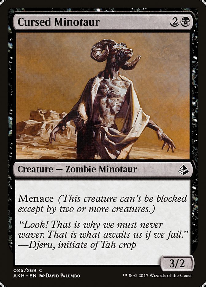 Cursed Minotaur [Amonkhet] | Card Merchant Takapuna