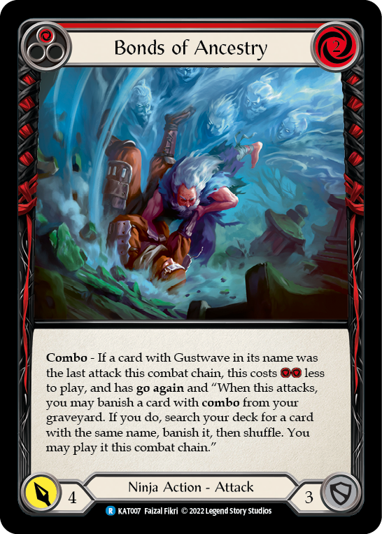 Bonds of Ancestry (Red) [KAT007] (Outsiders Katsu Blitz Deck) | Card Merchant Takapuna