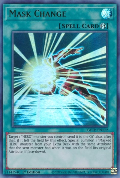 Mask Change [GFTP-EN112] Ultra Rare | Card Merchant Takapuna
