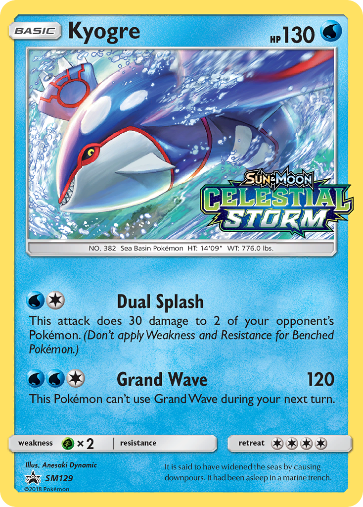 Kyogre (SM129) [Sun & Moon: Black Star Promos] | Card Merchant Takapuna