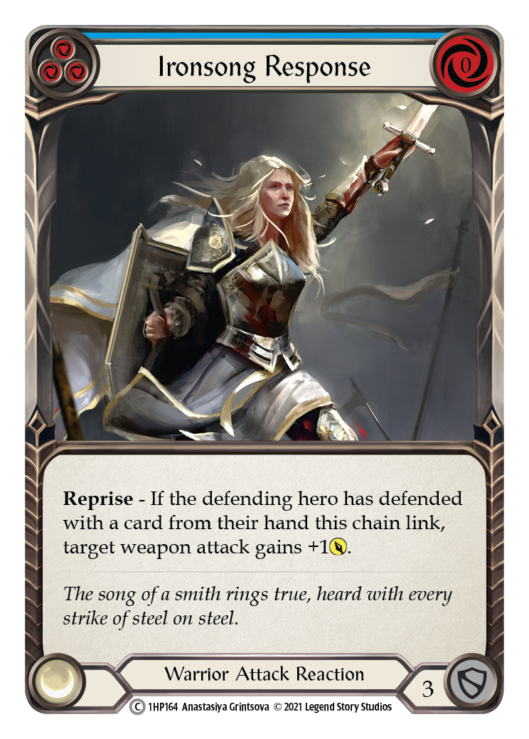 Ironsong Response (Blue) [1HP164] (History Pack 1) | Card Merchant Takapuna