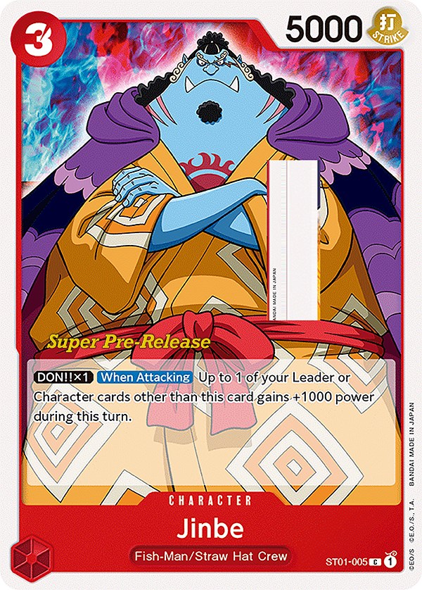 Jinbe [Super Pre-Release Starter Deck: Straw Hat Crew] | Card Merchant Takapuna