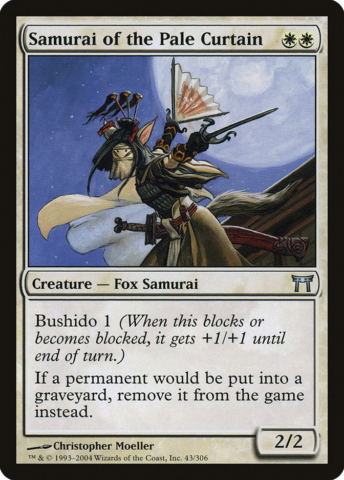 Samurai of the Pale Curtain [Champions of Kamigawa] | Card Merchant Takapuna