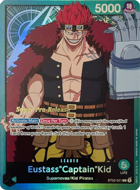 Eustass"Captain"Kid (001) [Super Pre-Release Starter Deck: Worst Generation] | Card Merchant Takapuna