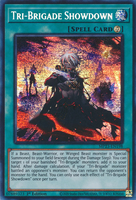 Tri-Brigade Showdown [MP23-EN198] Prismatic Secret Rare | Card Merchant Takapuna