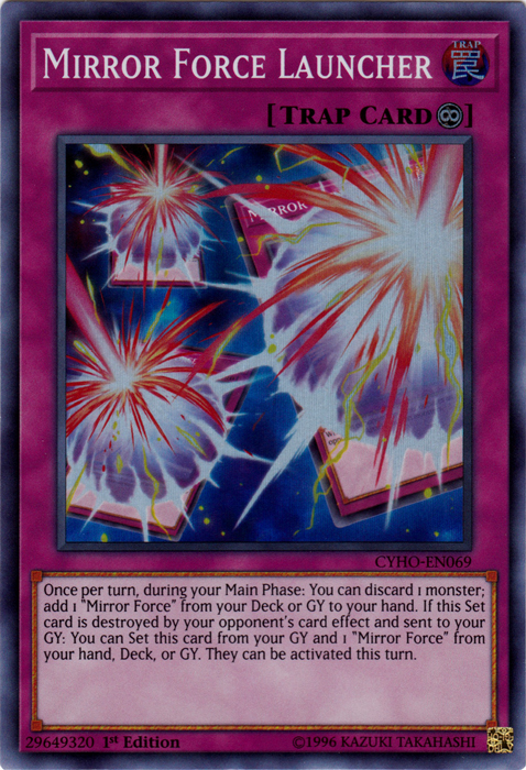 Mirror Force Launcher [CYHO-EN069] Super Rare | Card Merchant Takapuna