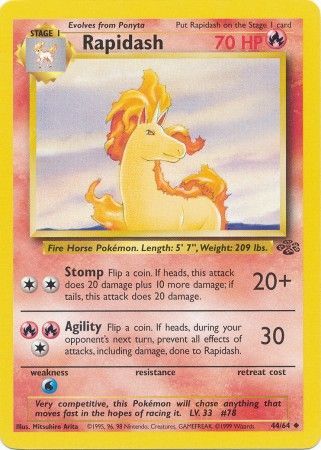 Rapidash (44/64) [Jungle Unlimited] | Card Merchant Takapuna