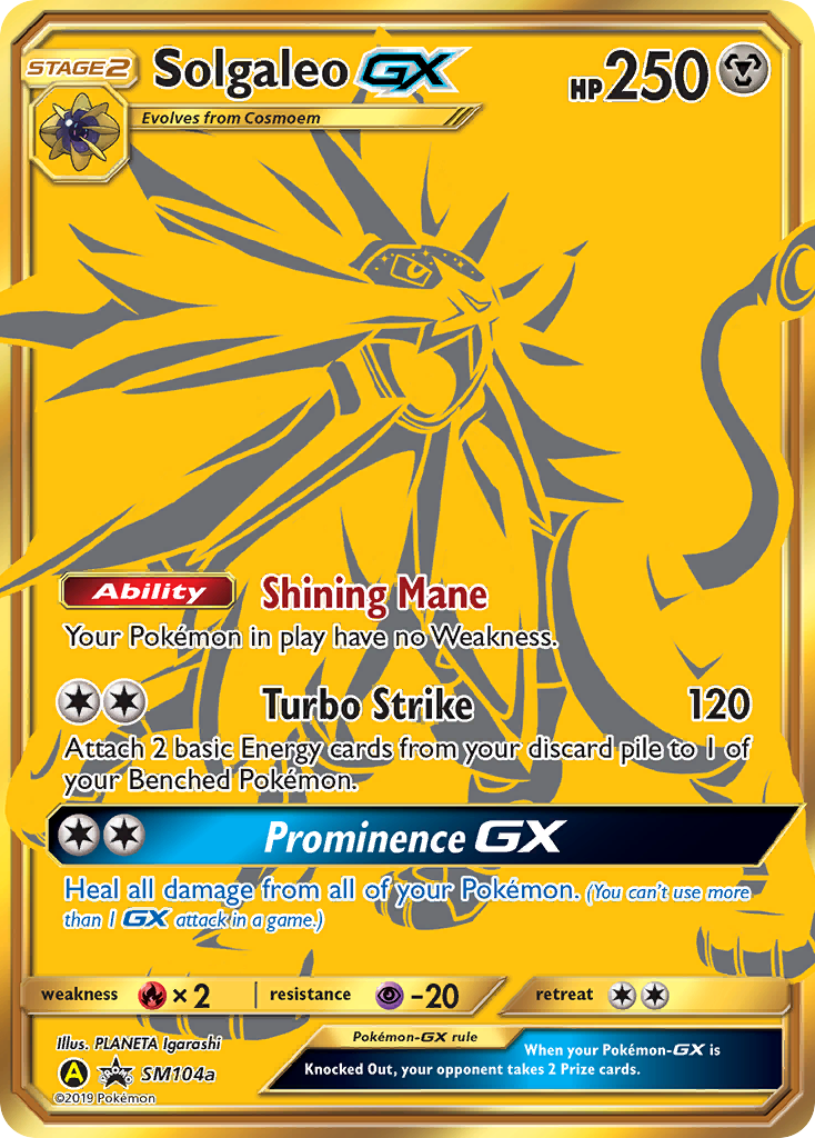 Solgaleo GX (SM104a) [Sun & Moon: Black Star Promos] | Card Merchant Takapuna