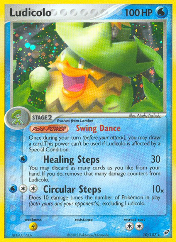 Ludicolo (10/107) [EX: Deoxys] | Card Merchant Takapuna