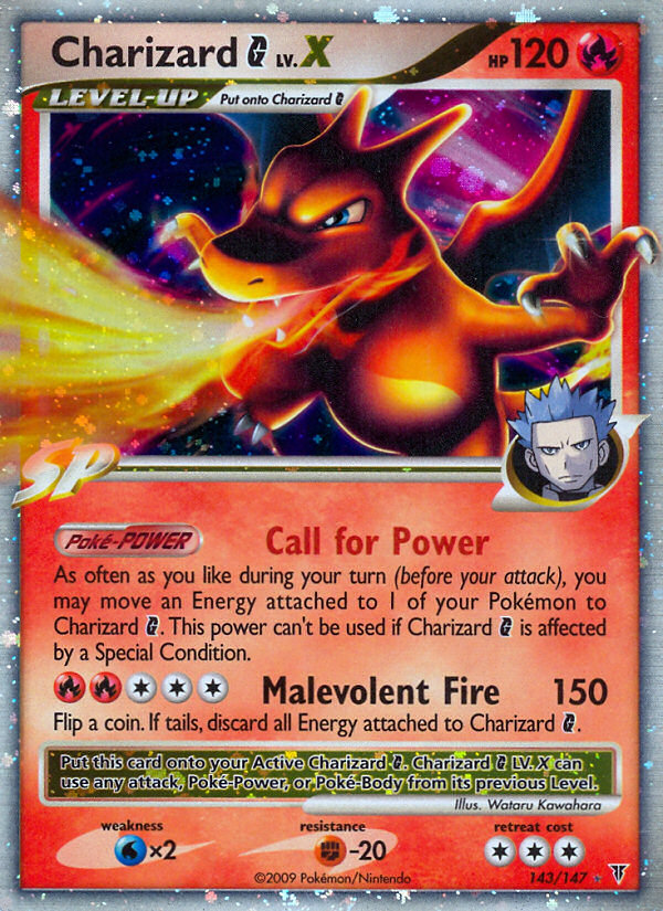 Charizard G LV.X (143/147) [Platinum: Supreme Victors] | Card Merchant Takapuna