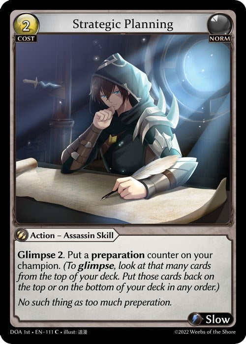 Strategic Planning (111) [Dawn of Ashes: 1st Edition] | Card Merchant Takapuna