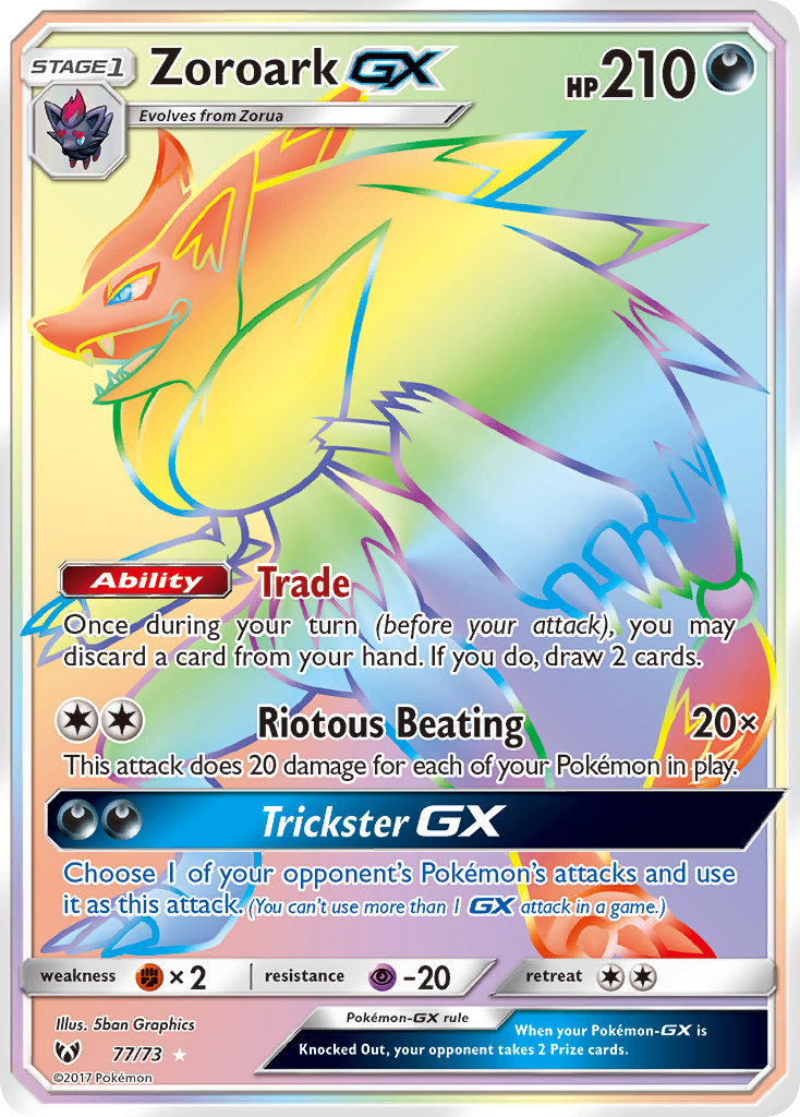 Zoroark GX (77/73) [Sun & Moon: Shining Legends] | Card Merchant Takapuna